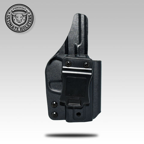 Minimalist IWB Holster With Optional Beltless Ulticlip Attachment and Wing