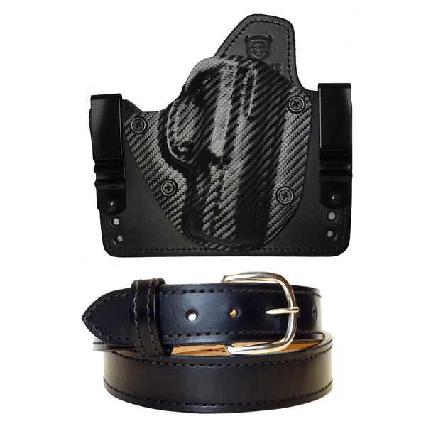 Ultimate Concealed Carry Package - Cloud Tuck Hybrid Holster and Leather Gun Belt Combo